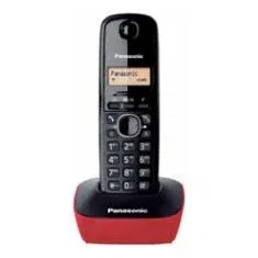 Panasonic KX-TG1611 Teléfono Inalámbrico DECT con Identificador de Llamadas, Agenda 50 Contactos, Pantalla LCD, Montaje en Pared - Negro y Rojo Panasonic KX-TG1611 Teléfono Inalámbrico DECT con Identificador de Llamadas, Agenda 50 Contactos, Pantalla LCD, Montaje en Pared - Negro y Rojo