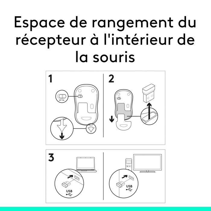 Logitech Ratón Inalámbrico M185 Azul, Fiable Plug-and-Play con 12 Meses de Batería