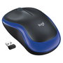 Logitech M185 Ratón Inalámbrico Óptico Negro/Azul