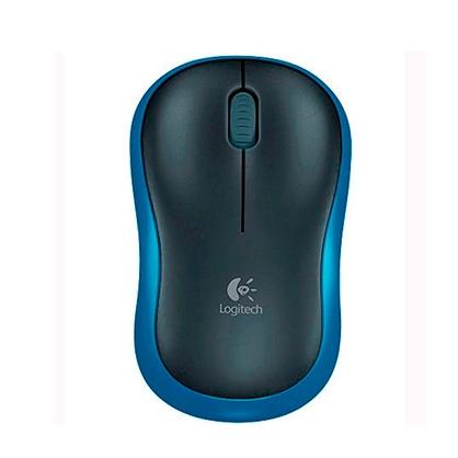 Logitech M185 Ratón Inalámbrico Óptico Negro/Azul
