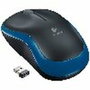 Logitech M185 Ratón Inalámbrico Óptico Negro/Azul