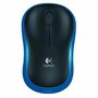 Logitech M185 Ratón Inalámbrico Óptico Negro/Azul