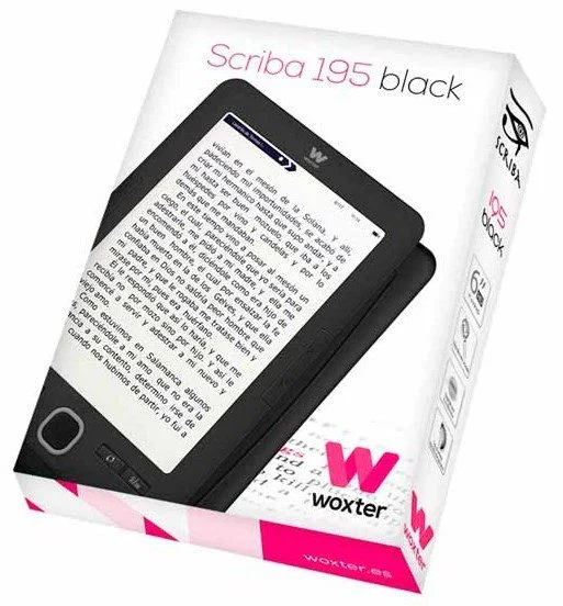 Woxter Scriba 195 eBook Lector de Libros Electrónicos 6" (15.2 cm) Pantalla E Ink 4 GB, Negro