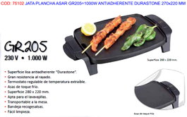 Jata Plancha de Asar GR205 1000W Durastone 280 x 220 mm