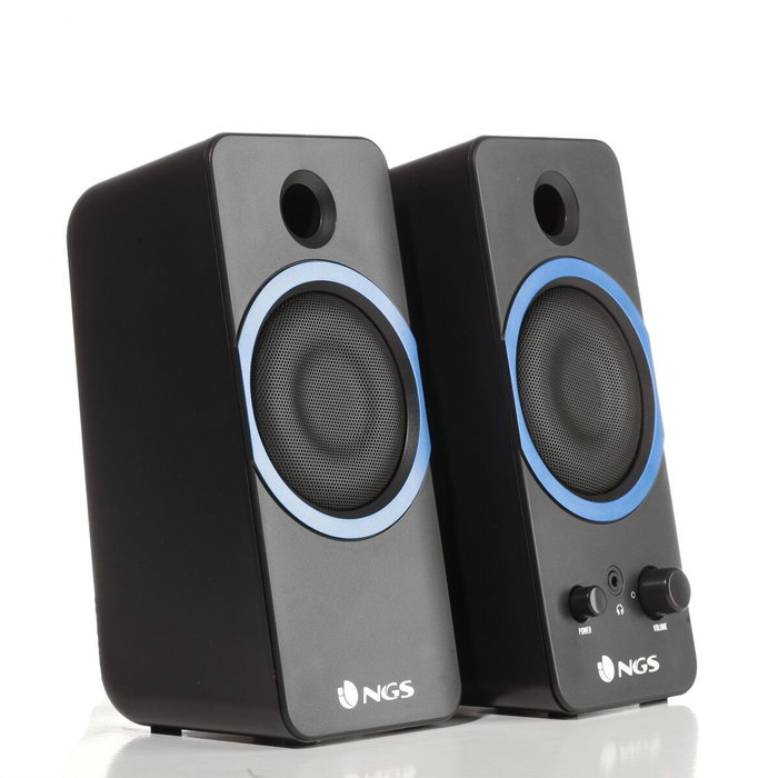 NGS GSX-200 Altavoces Gaming 2.0 Negro/Azul 20W NGS GSX-200 Altavoces Gaming 2.0 Negro/Azul 20W