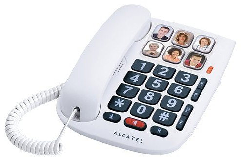 Alcatel TMAX 10 Teléfono Fijo Analógico con Altavoz Blanco