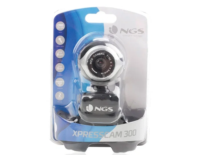 NGS Xpresscam 300 Webcam Negro, Plata NGS Xpresscam 300 Webcam Negro, Plata