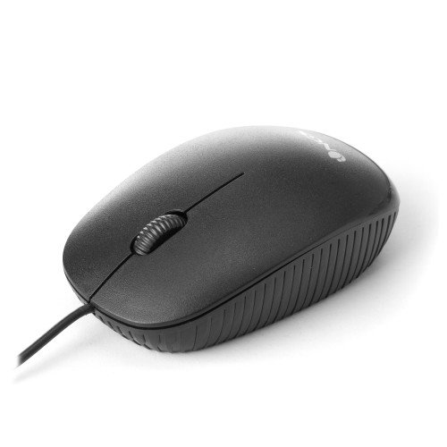 NGS Flame Ratón Óptico Negro 1000 DPI USB