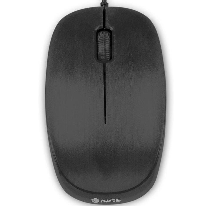 NGS Flame Ratón Óptico 1000 DPI USB Negro