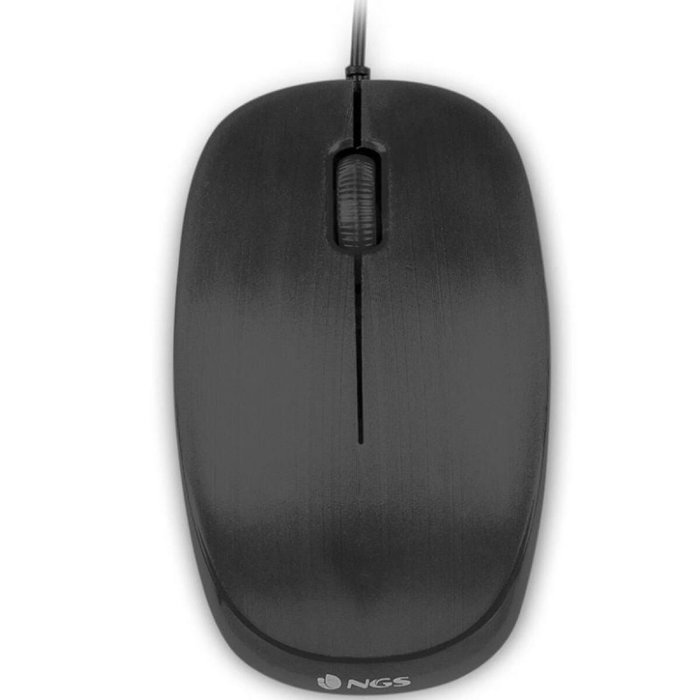 NGS Flame Ratón Óptico 1000 DPI Negro USB