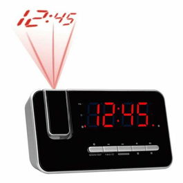 DESPERTADOR DENVER CRP-618 - DISPLAY LED 3CM - RADIO FM - ALARMA DUAL (RADIO/ZUMBIDO) - PROYECCIÓN 180º DE LA HORA CON AJUSTE DE FOCO