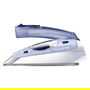 Rowenta DA1510F1 Focus Travel Plancha a Vapor de Viaje, Suela Microsteam 200, 1000W, Vapor 45 g/min, Doble Voltaje 120-240V, Azul/Blanco con Funda