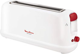 Moulinex Tostador Boca Ancha 25 cm 1000W - Tostador de Pan con Abertura Extra Ancha, 1000 Vatios