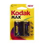 Kodak Pilas Alcalina Max C LR14 1.5V, Blíster de 2 unidades