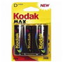 Kodak Max D LR20 Pilas Alcalinas 1.5V, Pack de 2 unidades