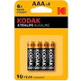 Kodak Pilas Alcalinas XTRALIFE AAA LR03, 4 Unidades