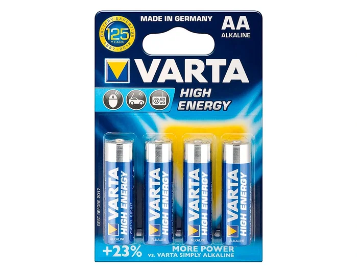 Varta Longlife Power Pilas Alcalinas AA LR06, 4 unidades