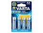 Varta Longlife Power Pilas Alcalinas AA LR06, 4 unidades