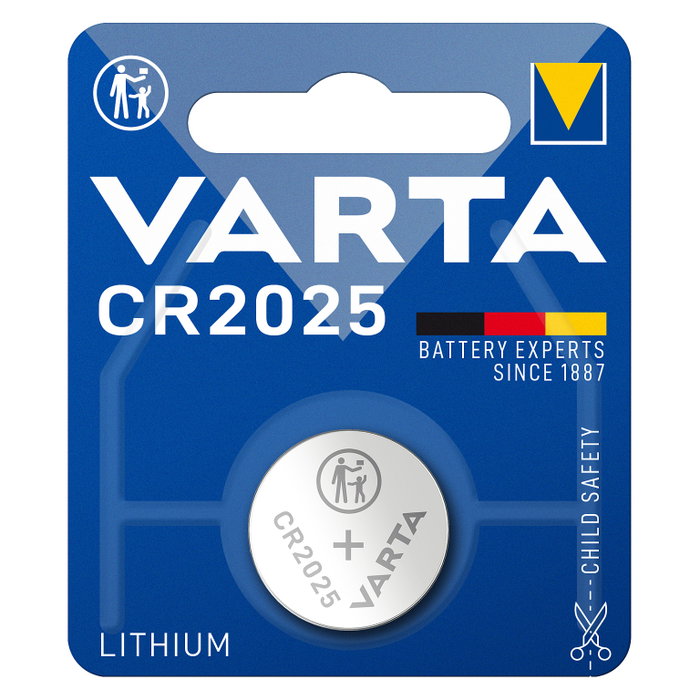 Varta CR2025 Pila de Botón de Litio 3V Varta CR2025 Pila de Botón de Litio 3V