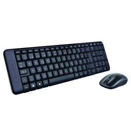 Logitech MK220 Combo de Teclado y Ratón Inalámbrico, Español, Negro