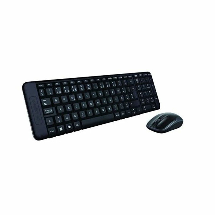 Logitech MK220 Combo de Teclado y Ratón Inalámbrico, Español, Negro