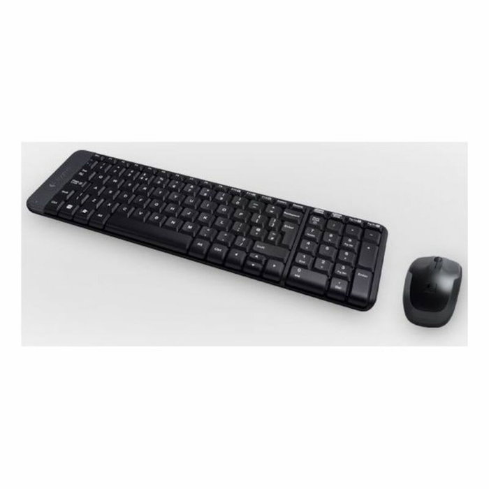 Logitech MK220 Combo de Teclado y Ratón Inalámbrico, Español, Negro