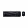 Logitech MK220 Combo de Teclado y Ratón Inalámbrico, Español, Negro
