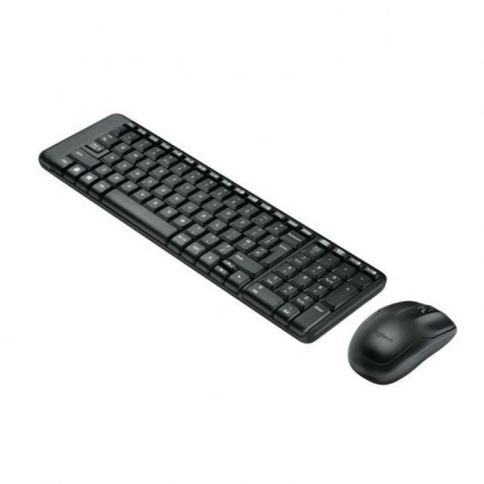 Logitech MK220 Combo de Teclado y Ratón Inalámbrico, Español, Negro