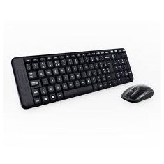 Logitech MK220 Combo de Teclado y Ratón Inalámbrico, Español, Negro