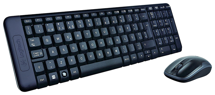 Logitech MK220 Combo Inalámbrico de Teclado Español y Ratón Negro