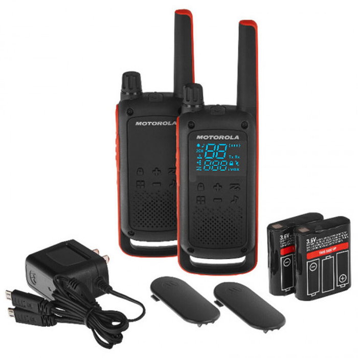 Motorola TALKABOUT T82 Pack de 2 Negro/Naranja