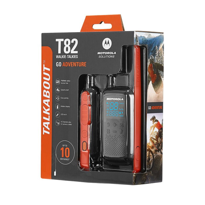 Motorola TALKABOUT T82 Pack de 2 Negro/Naranja