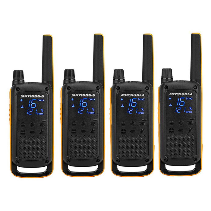 Motorola Talkabout T82 Extreme Quad Pack Negro y Amarillo