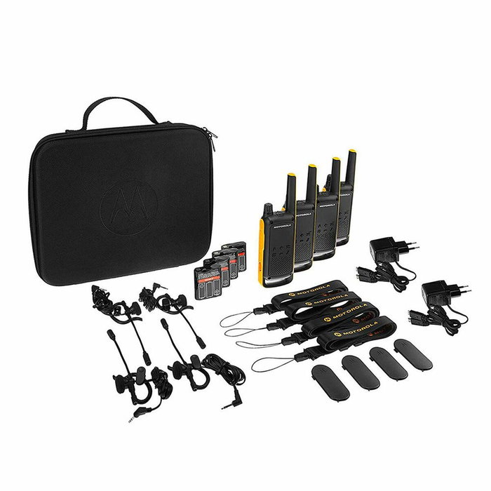 Motorola Talkabout T82 Extreme Quad Pack Negro y Amarillo