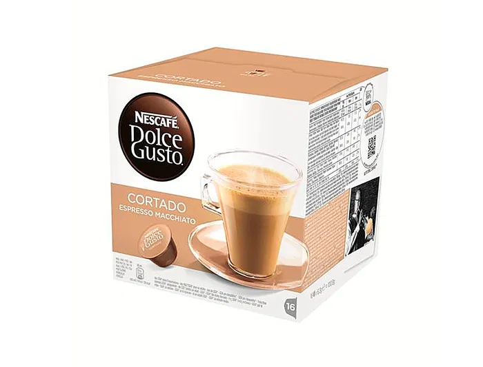 Dolce gusto Cafe Cortado Monodosis Cápsulas Caja 16 Unidades