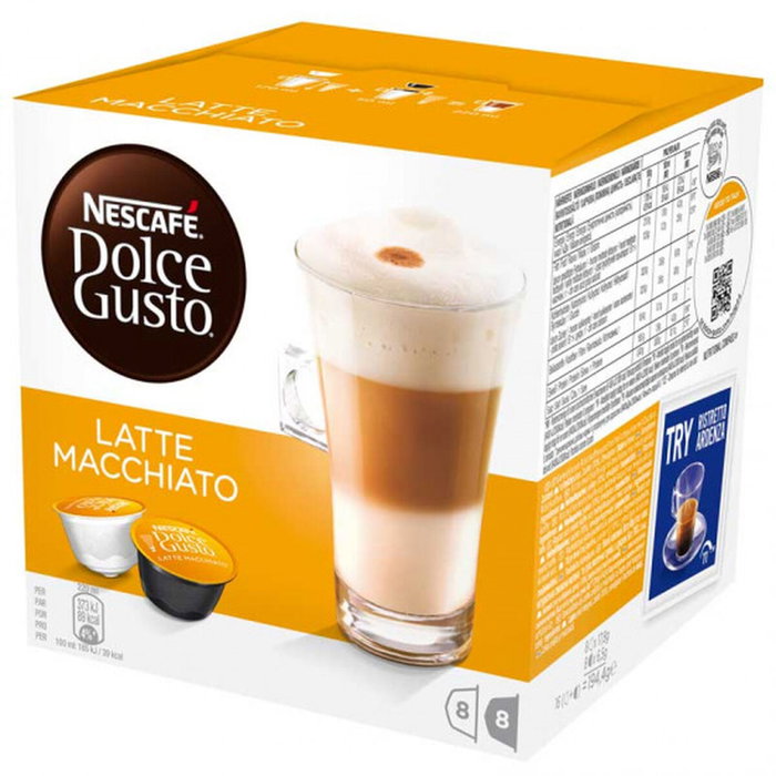 Nescafe Latte Macchiato Cápsulas, caja de 16 unidades