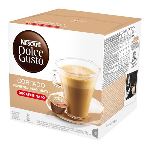 Dolce Gusto Café Cortado Descafeinado, 16 Unidades