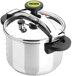 Monix M530004 Olla a presión 24 cm 10 litros de acero inoxidable apta para inducción