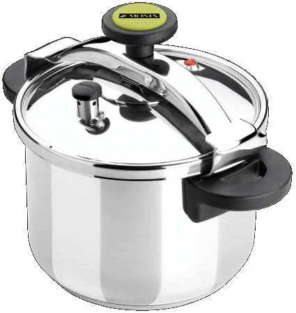 Monix M530004 Olla a presión 24 cm 10 litros de acero inoxidable apta para inducción