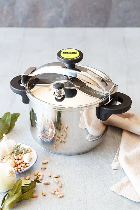 Monix M530005 Olla a Presión Clásica, 12 Litros, Acero Inoxidable, Apta para Inducción