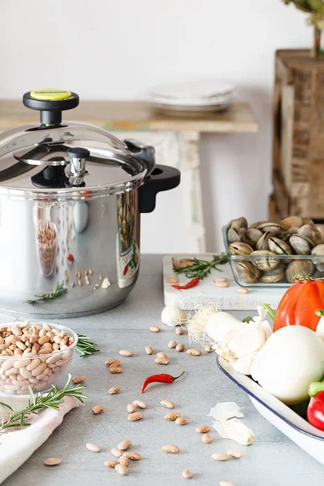 Monix M530005 Olla a Presión Clásica, 12 Litros, Acero Inoxidable, Apta para Inducción