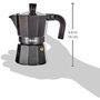 Monix Noir M640003 Cafetera Italiana 3 Tazas Negra