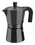 Monix Cafetera italiana Vitro Noir M640006, 6 tazas, diseño clásico de aluminio con recubrimiento antiadherente, color negro