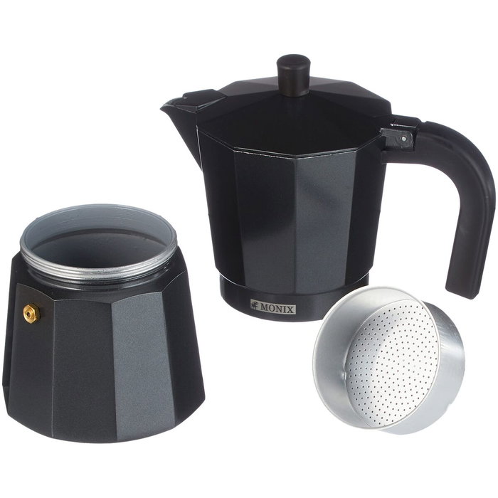 Monix Cafetera Italiana Noir M640009 de 9 Tazas Negra Monix Cafetera Italiana Noir M640009 de 9 Tazas Negra