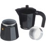 Monix Cafetera Italiana Noir M640009 de 9 Tazas Negra