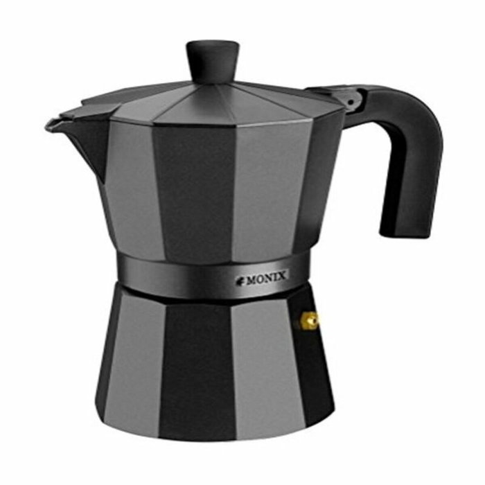 Monix Noir M640012 Cafetera Italiana 12 Tazas Negra