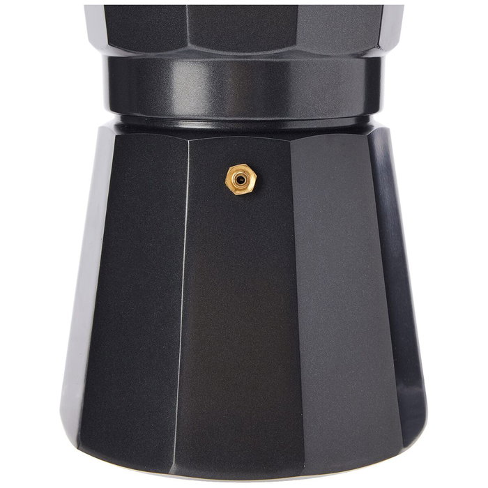 Monix Noir M640012 Cafetera Italiana 12 Tazas Negra