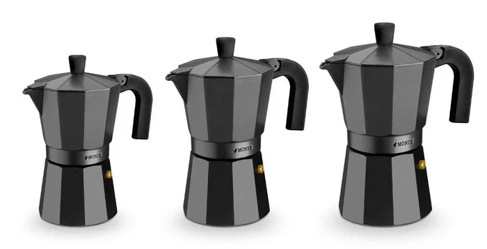 Monix Vitro-Noir M640012 Cafetera Italiana 12 Tazas Negra Monix Vitro-Noir M640012 Cafetera Italiana 12 Tazas Negra