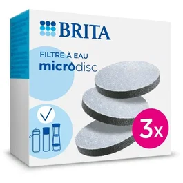 Brita FILL & SERVE Pack 3 Discos para Botella de Filtro - Reduce Cloro e Impurezas para 1 Mes de Agua Filtrada