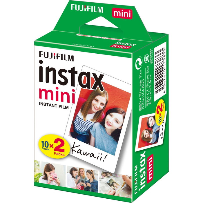 Fujifilm Instax mini Film Marco Blanco Twin Pack (2x10) ISO 800